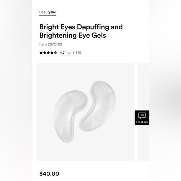 BEAUTY BIO Bright Eyes Depuffing and brightening eye gels 8 pack NIB - Picture 2 of 5